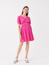 LC Waikiki V Neck Straight Short Sleeve Maternity Dress